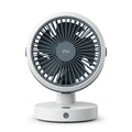 Modern White and Gray Desk Fan