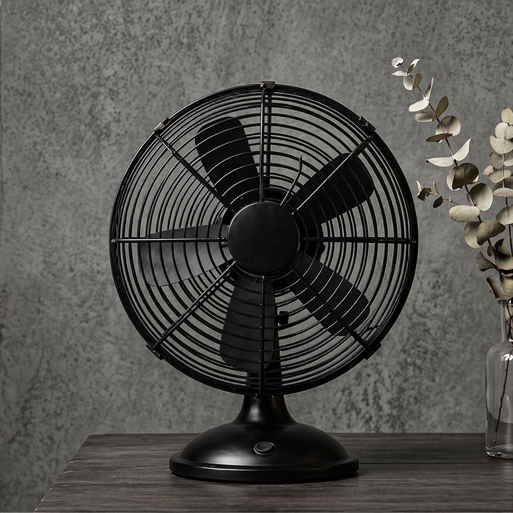 Classic Black Desk Fan
