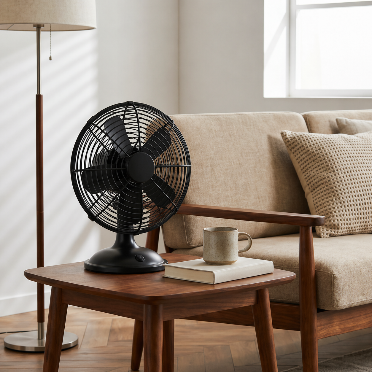 Classic Black Desk Fan