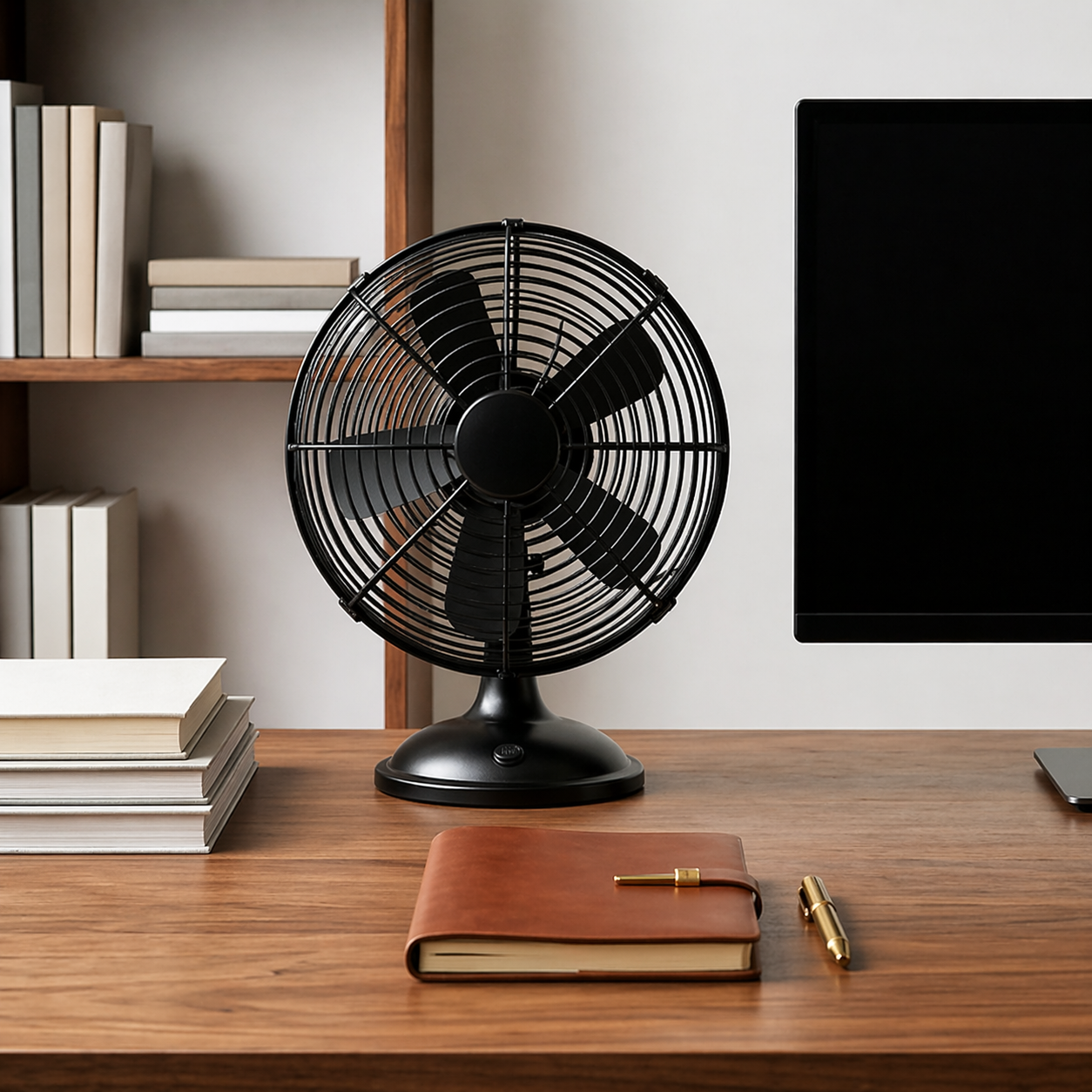 Classic Black Desk Fan