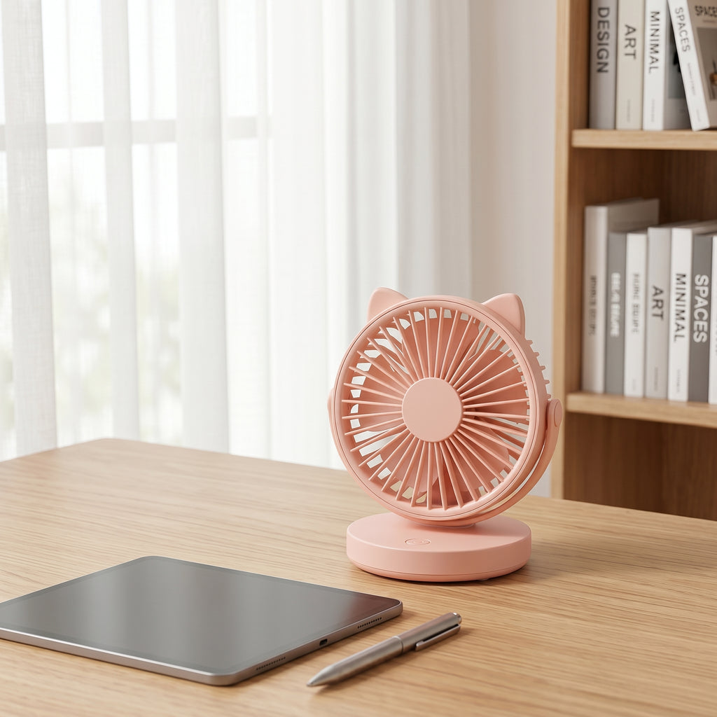Cute Cat Ears Desk Fan