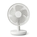 Modern White Desk Fan with Adjustable Tilt